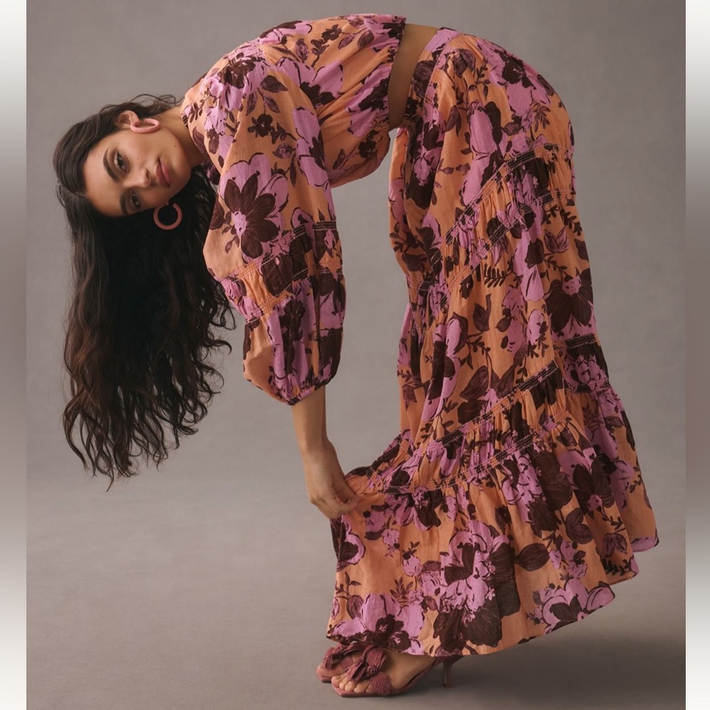 Significant Other Anthropologie Aisha Maxi Skirt